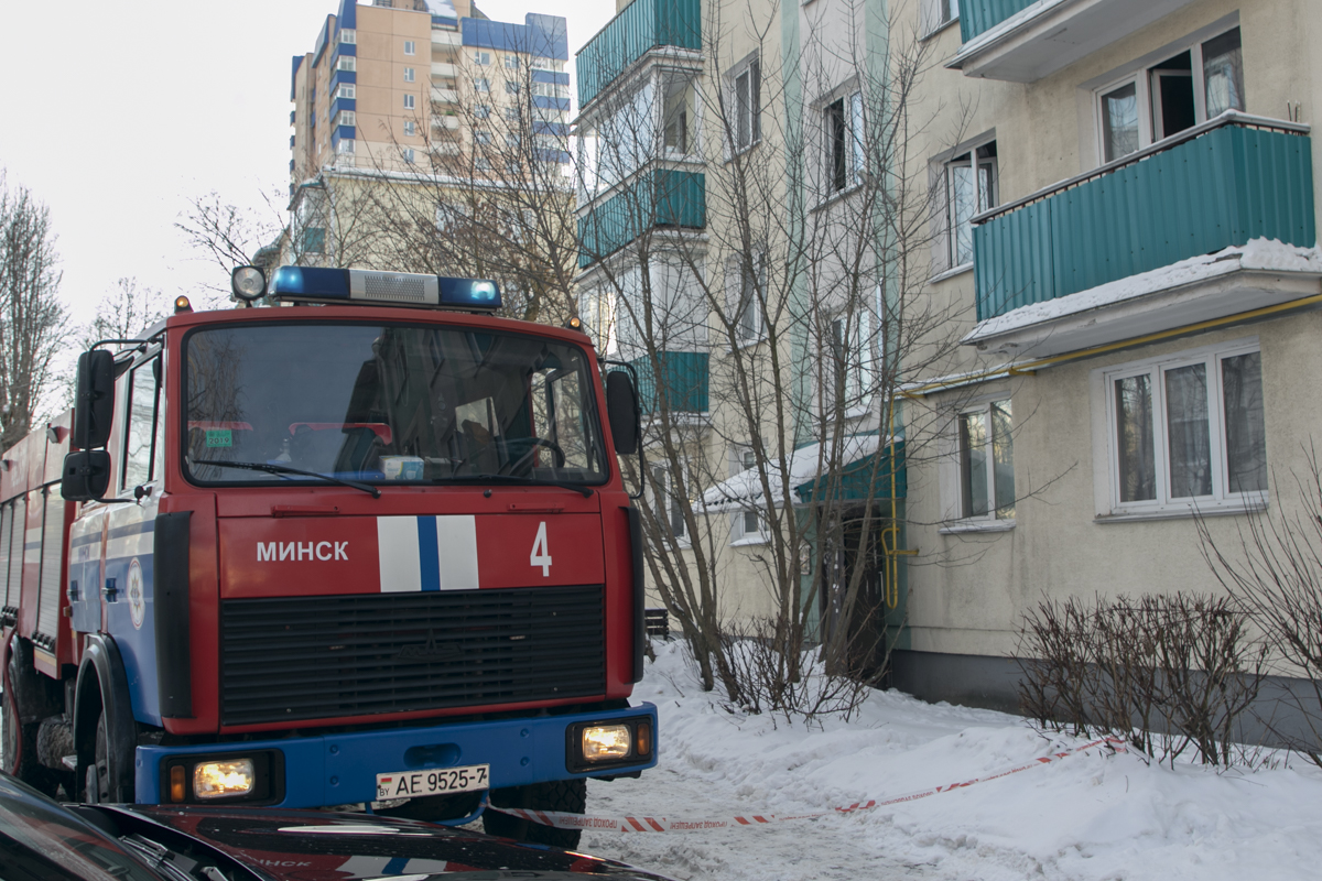 В Минске на пожаре погиб пенсионер-инвалид