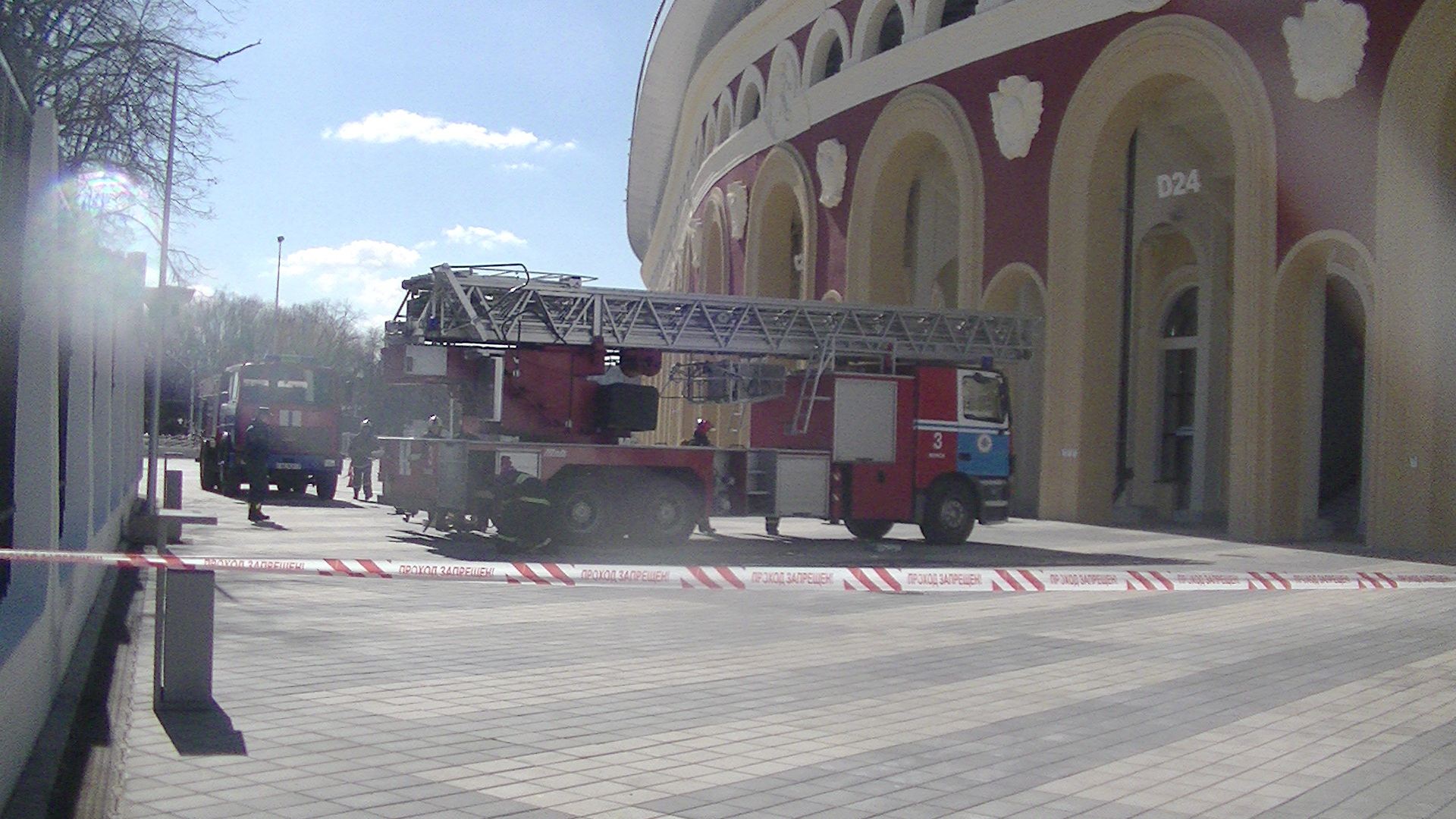 Учения спасателей прошли на стадионе "Динамо"