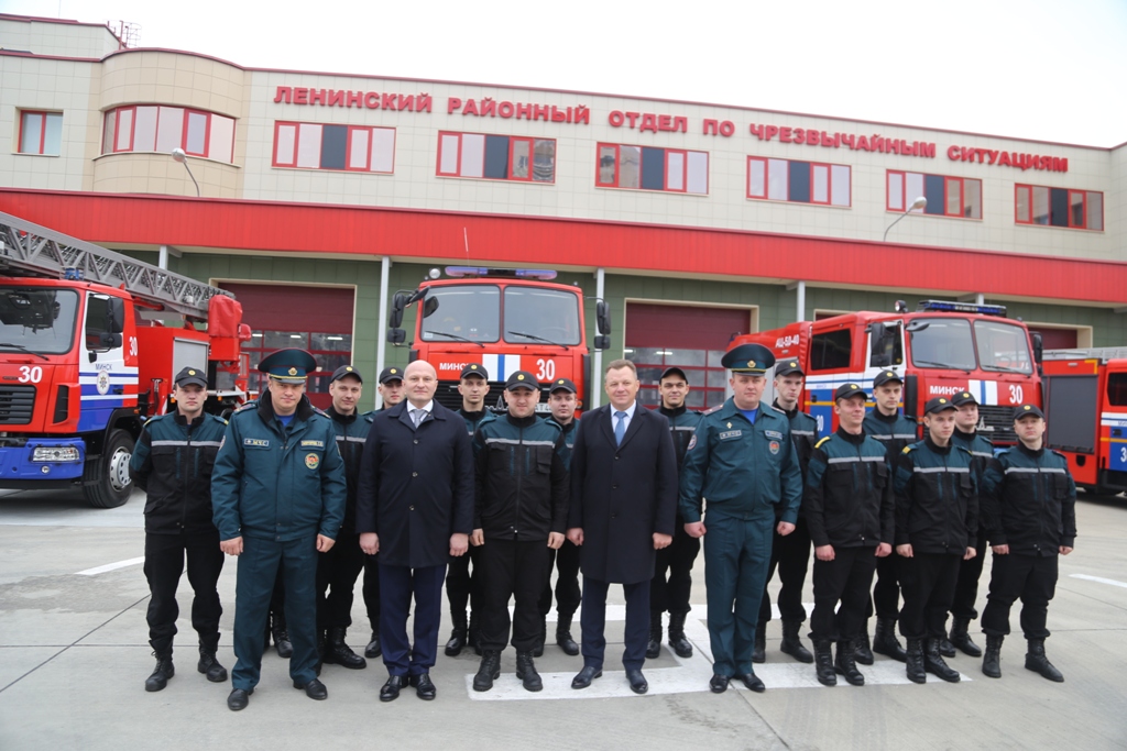 Делегация МЧС России посетила пожарную аварийно-спасательную часть №30 в Минске