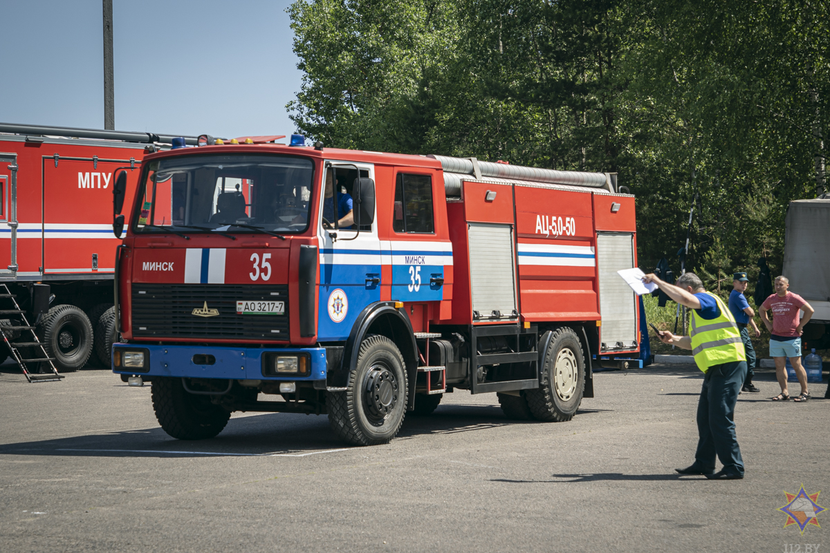 В Минске определили лучшего водителя подразделений по чрезвычайным  ситуациям столицы